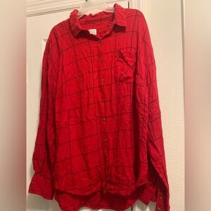 Plaid long sleeve shirt
